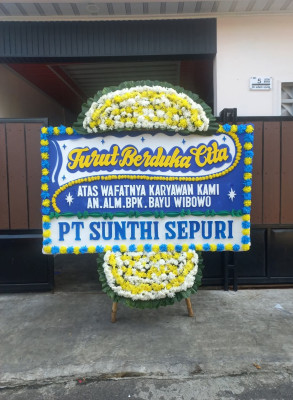 Papan Bunga Duka di Menteng Dalam