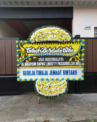 Papan Bunga Duka di Menteng Dalam