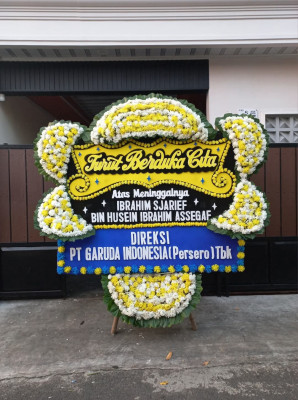 Papan Bunga Duka di Menteng Dalam