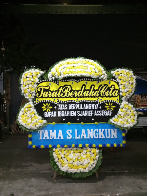 Papan Bunga Duka di Menteng Dalam